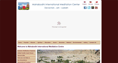 Desktop Screenshot of mahabodhi-ladakh.org