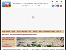 Tablet Screenshot of mahabodhi-ladakh.org